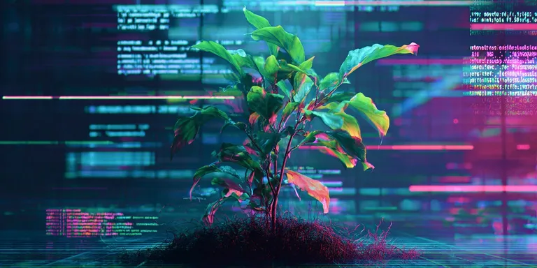 plant_on_cybernetic_background