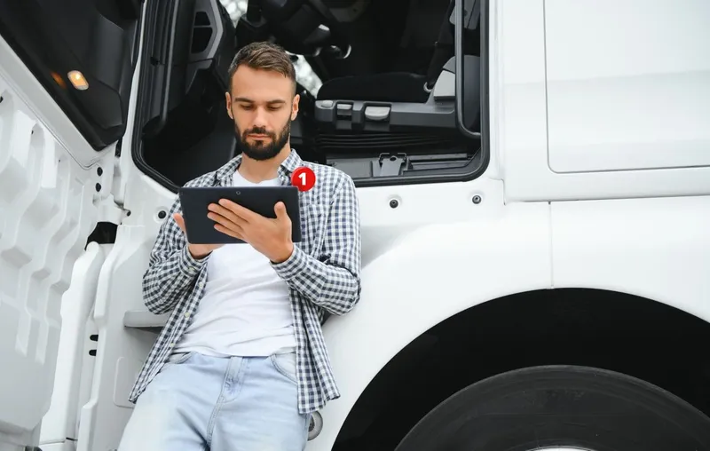 Person looking at Tablet